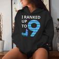 I Ranked Up To 9 Birthday Video Game Llama Piñata Birthday Women Hoodie Gifts for Her