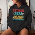 Retired 2024 Under New Management See Wife For Details Women Hoodie Gifts for Her