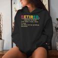 Retired Definition Retirement Definition For Men Women Hoodie Gifts for Her