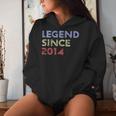 Retro 10 Years Old Vintage Legend Since 2014 10Th Birthday Women Hoodie Gifts for Her