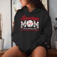 Retro Baseball Mom Like A Normal Mom But Louder And Prouder Women Hoodie Gifts for Her