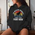 Retro I'm With My Monkey Mom Monkey Dad Women Hoodie Gifts for Her