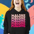 Retro Malone Girl First Name Boy Personalized Groovy 80'S Women Hoodie Gifts for Her