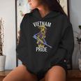 Retro Militant Vietnam Pride Vietnamese Mom I Love Vietnam Women Hoodie Gifts for Her