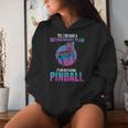 Retro Vintage Arcade Retirement To Play Pinball Women Hoodie Gifts for Her