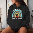 Rock The Test Day 4Th Grade Teacher Fourth Grade Testing Day Women Hoodie Gifts for Her