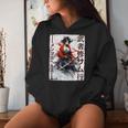 Samurai Es Guerreras Japonesas Ninja Es Sudadera con capucha para mujer Regalos para ella