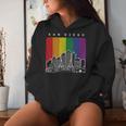 San Diego California Lgbt Pride Rainbow Flag Women Hoodie Gifts for Her