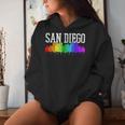 San Diego Skyline Rainbow Gay Pride Month California Women Hoodie Gifts for Her