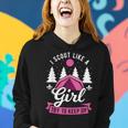 I Scout Like A Girl Try To Keep Up Scouting Scout Women Hoodie Gifts for Her