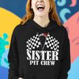 Sister Pit Crew For Racing Cars Birthday Family Party Women Hoodie Gifts for Her