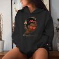 Soccer Black Melanin Mom Messy Bun Life Women Hoodie Gifts for Her