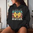 Softball Sister Vintage Sport Lover Sister Mothers Da Women Hoodie Gifts for Her
