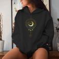 Solar Eclipse 2024 Boho Sun Moon Path Total Lunar Eclipse Women Hoodie Gifts for Her