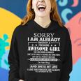 Sorry I Am Already Taken By A Freaking Awesome Girl March Women Hoodie Gifts for Her