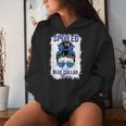 Spoiled By My Blue Collar Man Messy Bun Women Hoodie Gifts for Her