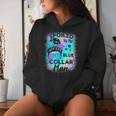 Spoiled By My Blue Collar Man Messy Bun Women Hoodie Gifts for Her