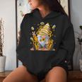 Sunflower Gnome With Bee Hippie Gnome Lover Women Hoodie Gifts for Her