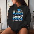 Super Proud Grandma Of 2024 Graduate Awesome Family College Women Hoodie Gifts for Her