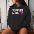 Support Squad Breast Cancer Awareness Month Pink Mens Women Hoodie Gifts for Her