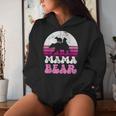 Süßer Mama Bär & Jungtiere Muttertag Rosaintage Retro Groovy Kapuzenpullover für Damen Geschenke für Sie