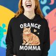 Tabby Cat Orange Cat Mom Orange Momma Women Hoodie Gifts for Her