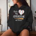 Thats My Grandson Out There Baseball Grandma Mom Women Hoodie Gifts for Her