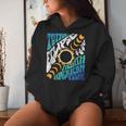 Total Eclipse 2024 Retro Groovy North American Tour Concert Women Hoodie Gifts for Her