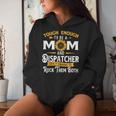 Tough Enough To Be A Mom 911 Dispatcher First Responder Women Hoodie Gifts for Her