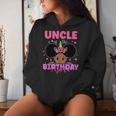 Uncle Of The Birthday Girl Melanin Afro Unicorn Princess Women Hoodie Gifts for Her