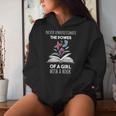 Never Underestimate The Power Of A Girl Witha Book Women Hoodie Gifts for Her
