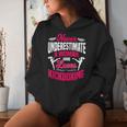 Never Underestimate A Woman Who Loves Kickboxing Kickboxer Women Hoodie Gifts for Her