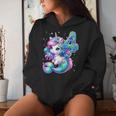 Unicorn Mermaid 4Th Birthday 4 Year Old Party Girls Outfit Women Hoodie Gifts for Her