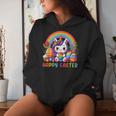 Unicorn Rainbow Happy Easter Easter Day Women Hoodie Gifts for Her