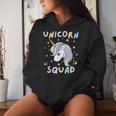 Unicorn Squad Cute Rainbow Lover Family Birthday Girls Party Women Hoodie Gifts for Her