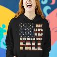 United We Stand Divided We Fall Usa Flag Women Hoodie Gifts for Her