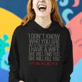 Valentines Day Flirt And My Wife Will Kill You Women Hoodie Gifts for Her