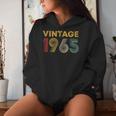 Vintage 1965 58Th Birthday 58 Years Old Women Hoodie Gifts for Her