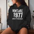 Vintage 1977 Birthday Retro Style Women Hoodie Gifts for Her