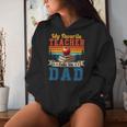 Vintage Retro My Favorite Teacher Calls Me Dad Father's Day Women Hoodie Gifts for Her