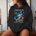 I Wear Blue For My Son Autism Awareness Mom Dad Women Hoodie Gifts for Her