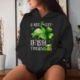 A Wee Bit Irish Today Green Flamingo Beer St Patrick's Day Women Hoodie Gifts for Her