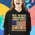 My Wife Wears Combat Boots Military Proud Army Husband Women Hoodie Gifts for Her