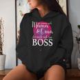 Women's Mama Ist Die Chefin Und Grandma Ist Der Boss Liebe Familie Ceo Kapuzenpullover für Damen Geschenke für Sie