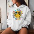 2Nd Grade School Field Trip Vibes Groovy Field Day 2024 Women Hoodie Gifts for Her