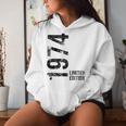 50Th Birthday 50 Years Old Man Woman Vintage 1974 Women Hoodie Gifts for Her