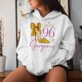 96 And Gorgeous 96Th Birthday 96 Years Old Queen Bday Party Women Hoodie Gifts for Her