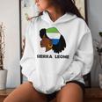 Afro Woman Sierra Leone Flag African Women Hoodie Gifts for Her