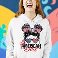 All American Girl Independence 4Th Of July Patriotic Women Hoodie Gifts for Her