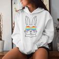 Bunny Gay Pride Lgbtq Bunny Rainbow Sunglasses Happy Easter Women Hoodie Gifts for Her